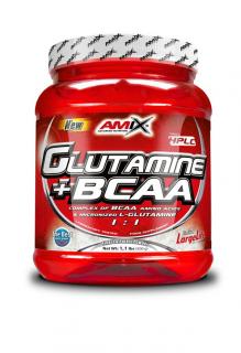 Amix Glutamine + BCAA Powder 530 g Příchuť: Lemon + lime