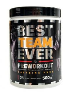 Best Team Preworkout Caffeine Free 500g - pomeranč