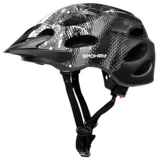 Cyklistická přilba pro dospělé a juniory Checkpoint, 58-61 cm, šedá