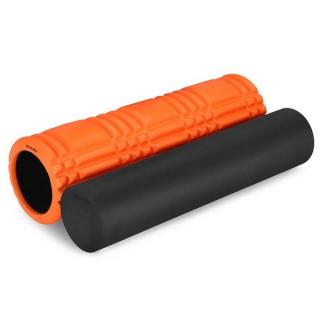 Fitness masážní válec 2v1 Mix Roll, oranžovo-černý