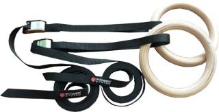 Gymnastické kruhy GYMNASTIC WOODEN RINGS PS 4048