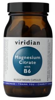 Magnesium Citrate with Vitamin B6 90 kapslí (Hořčík s vitamínem B6)