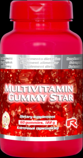 MULTIVITAMIN GUMMY STAR 60 kapslí