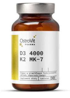 Pharma Vitamin D3 4000 IU + K2 MK-7 90 tablet