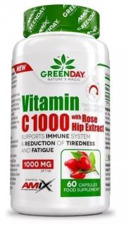 Vitamín C 1000mg with rose hips 60 kapslí