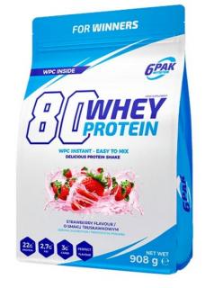 Whey Protein 80 908 g Příchuť: Bílá čokoláda + jahoda