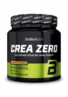 BioTech Crea Zero orange nápoj s kreatinem 320 g