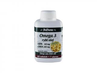 Medpharma Omega 3 rybí olej forte EPA 315 mg + DHA 245 mg 67 tobolek
