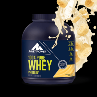 Multipower 100% pure whey protein syrovátkový protein 2000 g banánové mléko