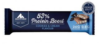 Multipower 53% protein boost proteinová tyčinka cookies & cream 45 g