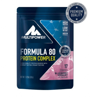 Multipower Formula 80 večerní protein s kaseinem 510g Borůvka-jogurt