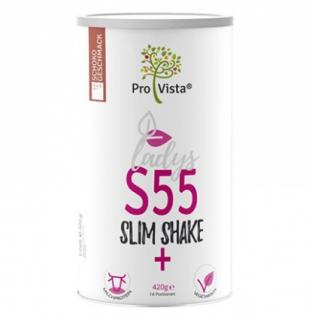 ProVista Ladys S55 slim shake+ dietní koktejl 420 g Čokoláda