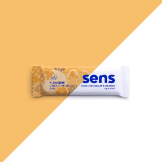 Sens Pleasure energetická tyčinka s proteinem tmavá čokoláda pomeranč 40 g