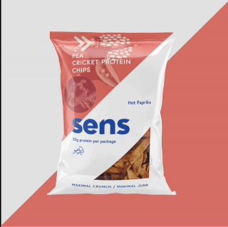 Sens proteinové chipsy s cvrččím proteinem 80 g Pikantní paprika