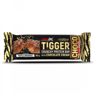 Amix Tigger Zero Choco Protein Bar 60g Příchuť: Triple Brownie