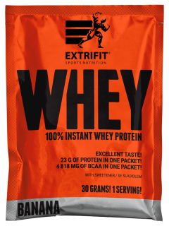 Extrifit 100 % Whey Protein - vzorek 30g Příchuť: Banán