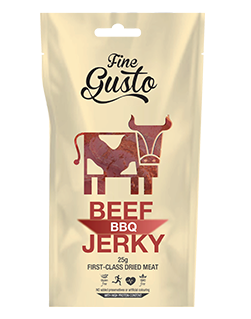 Fine Gusto Hovězí jerky - BBQ Velikost: 25g