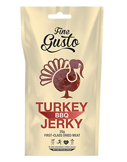 Fine Gusto Krůtí jerky - BBQ Velikost: 25g