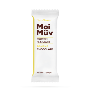 GymBeam MoiMüv Protein Flapjack 90 g Příchuť: Banán/čokoláda