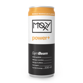 GymBeam MOXY Power+ Energy Drink 330 ml Příchuť: Mango/marakuja