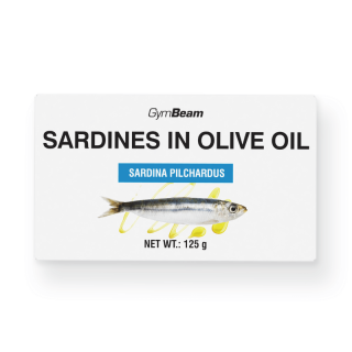 GymBeam Sardinky v olivovém oleji 125g