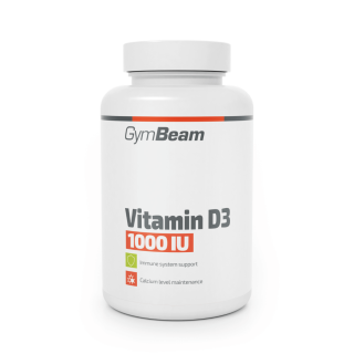 GymBeam Vitamín D3 1000 IU 120 kapslí