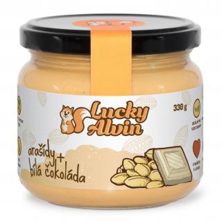 Lucky Alvin Arašídové máslo Příchuť: Arašídy + bílá čokoláda, Velikost: 330g