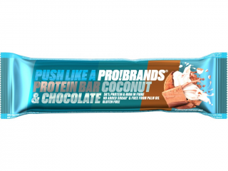 ProBrands Protein Bar 45g Příchuť: Kokos - Min. trvanlivost do 11/1/2024