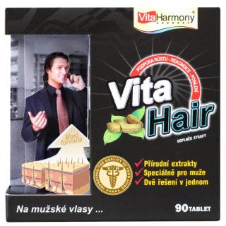 VitaHarmony VitaHair, vlasový stimulátor pro muže 90 tablet