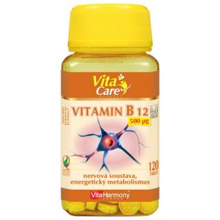 VitaHarmony Vitamin B12 120 tablet s okamžitým účinkem