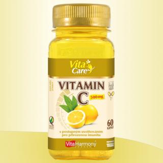 VitaHarmony Vitamin C 500 mg s postupným uvolňováním Velikost: 60 kapslí