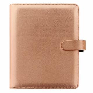 Diář Filofax Saffiano Metallic | A5 Rose Gold