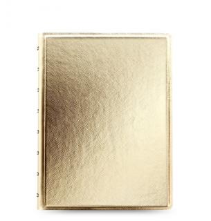 Filofax Notebook Saffiano Metallic | A5 Gold