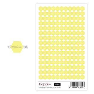 Limitovaná color coding kolekce | pastelově žlutá – hexagony průsvitné
