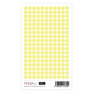 Limitovaná color coding kolekce | pastelově žlutá – kolečka