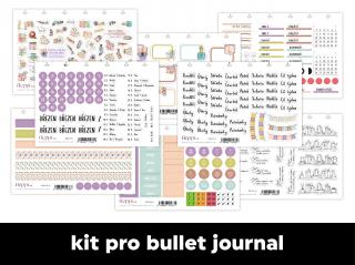 Měsíční samolepkový kit - bullet journal | Březen 2024