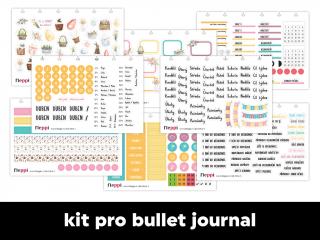 Měsíční samolepkový kit - bullet journal | Duben 2022