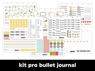 Měsíční samolepkový kit - bullet journal | Duben 2023