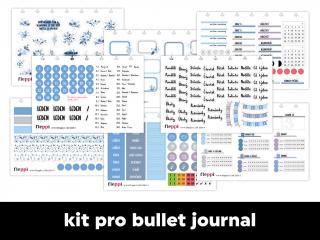 Měsíční samolepkový kit - bullet journal| Leden 2022