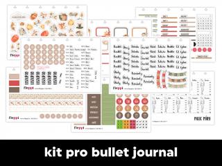 Měsíční samolepkový kit - bullet journal | Listopad 2022