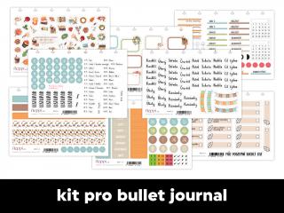 Měsíční samolepkový kit - bullet journal | Listopad 2023