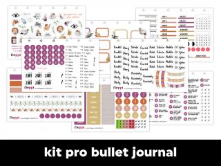 Měsíční samolepkový kit - bullet journal | Září 2022