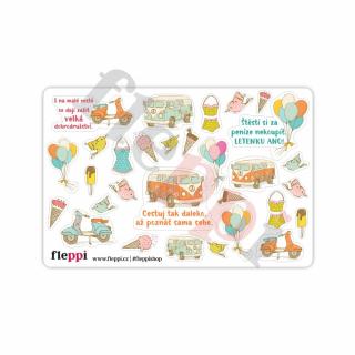 Měsíční samolepkový kit | Červen 2018 Varianta kitu: Aršík č.8