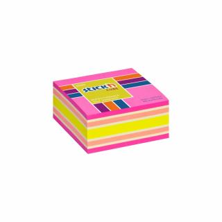 Samolepicí bloček Hopax Stick'n Neon mix 3 | 76x76 mm, 400 listů
