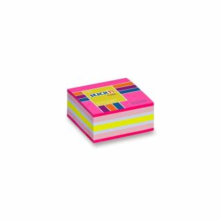 Samolepicí minibloček Hopax Stick'n Neon Růžová| 51x51 mm, 250 listů