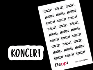 Samolepky Koncert