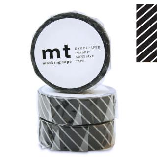 Washi páska Stripe Black | 15mm x 10m