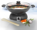 eletrický kovový wok TRISTAR 31 cm + příslušenství
