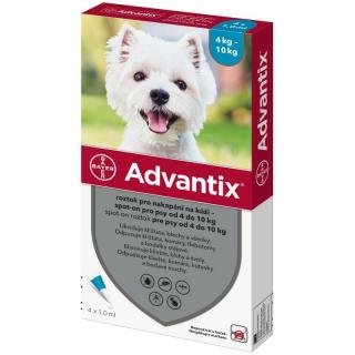 Advantix Spot On 1 x 1 ml pro psy 4-10 kg