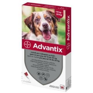 Advantix Spot On 1 x 2,5ml pro psy 10-25 kg